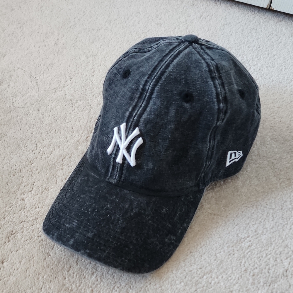 New Era NY Charcoal Denim Cap